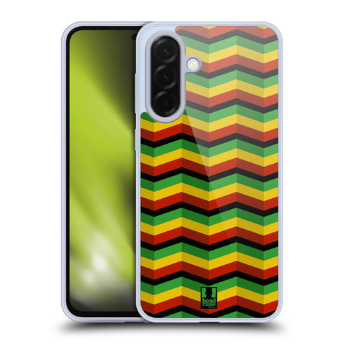 Head Case Designs Rasta Colour Patterns Zigzag Soft Gel Case for Samsung Galaxy A36 5G
