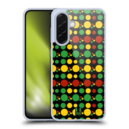 Head Case Designs Rasta Colour Patterns Circle Soft Gel Case for Samsung Galaxy A36 5G