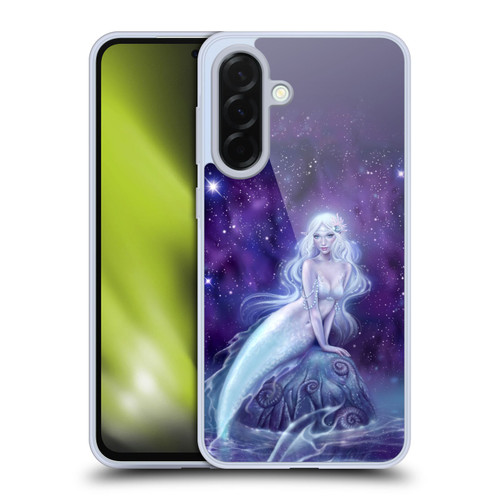 Rachel Anderson Art Galaxy Celestial Blue & Purple Mermaid Soft Gel Case for Samsung Galaxy A36 5G