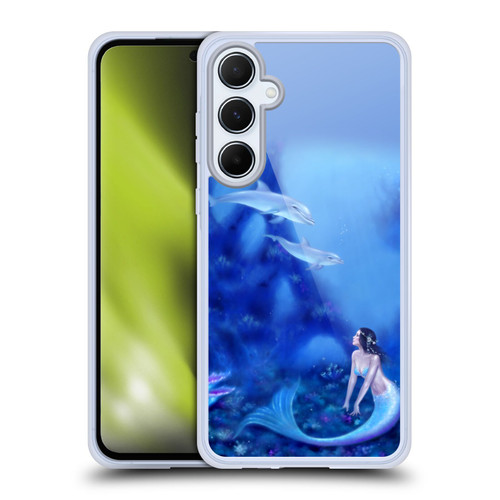 Rachel Anderson Art Mermaid And Dolphins Soft Gel Case for Samsung Galaxy A55 5G