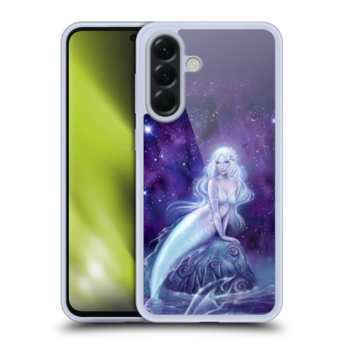 Rachel Anderson Art Galaxy Celestial Blue & Purple Mermaid Soft Gel Case for Samsung Galaxy A56 5G