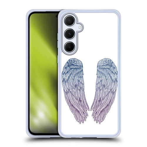 Rachel Caldwell Illustrations Angel Wings Soft Gel Case for Samsung Galaxy A55 5G