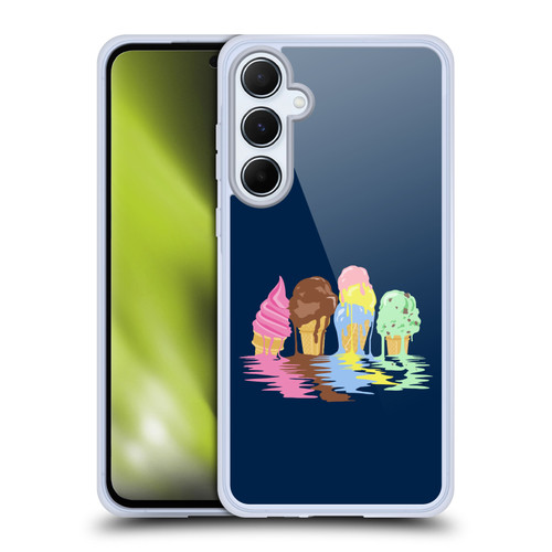 Rachel Caldwell Illustrations Ice Cream River Soft Gel Case for Samsung Galaxy A55 5G