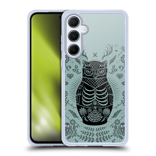 Rachel Caldwell Illustrations Owl Doll Soft Gel Case for Samsung Galaxy A55 5G