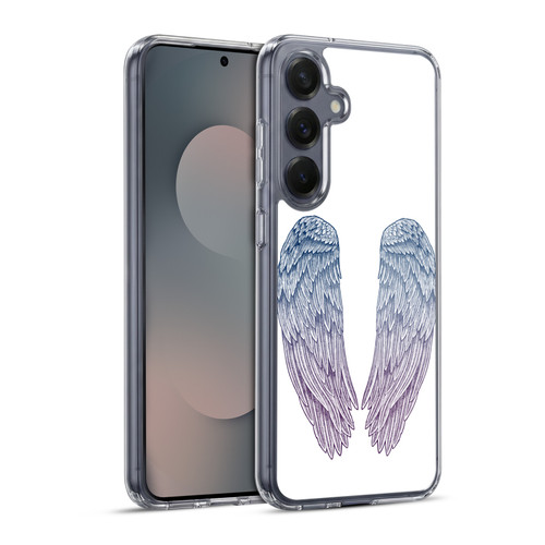 Rachel Caldwell Illustrations Angel Wings Soft Gel Case for Samsung Galaxy S25+ & MagSafe