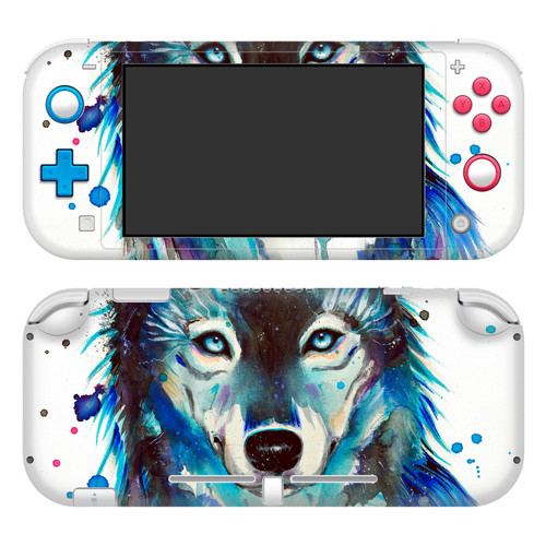 Pixie Cold Art Mix Ice Wolf Vinyl Sticker Skin Decal Cover for Nintendo Switch Lite
