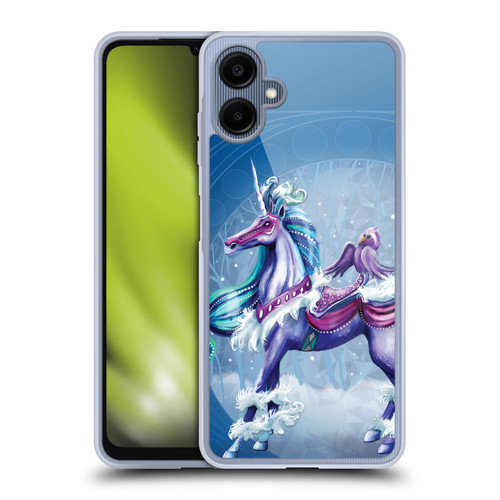 Rose Khan Unicorns Winter Blue Soft Gel Case for Samsung Galaxy A06 4G / 5G