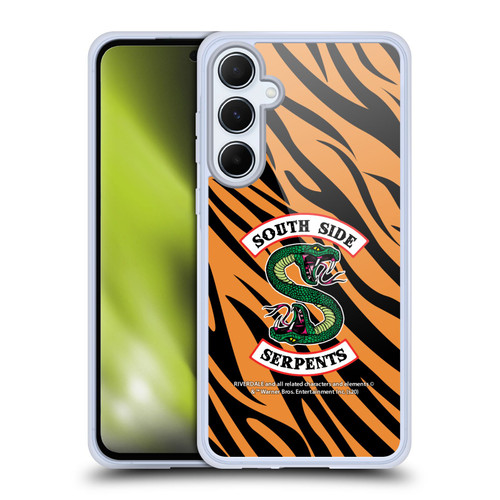 Riverdale South Side Serpents Tiger Print Logo Soft Gel Case for Samsung Galaxy A55 5G