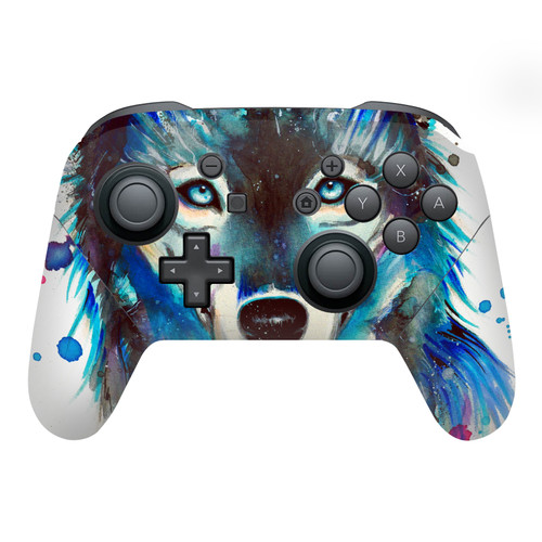 Pixie Cold Art Mix Ice Wolf Vinyl Sticker Skin Decal Cover for Nintendo Switch Pro Controller