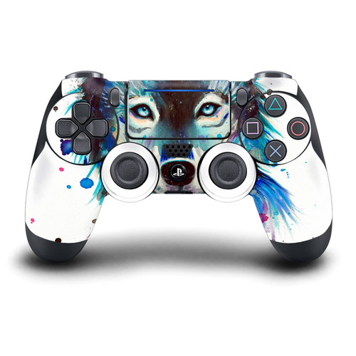 Pixie Cold Art Mix Ice Wolf Vinyl Sticker Skin Decal Cover for Sony DualShock 4 Controller