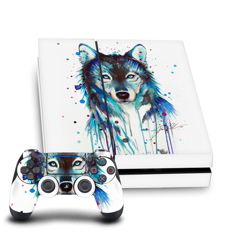 Pixie Cold Art Mix Ice Wolf Vinyl Sticker Skin Decal Cover for Sony PS4 Console & Controller