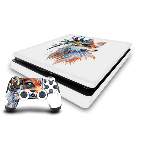 Pixie Cold Art Mix Fox Vinyl Sticker Skin Decal Cover for Sony PS4 Slim Console & Controller