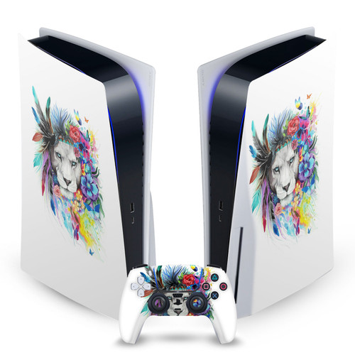 Pixie Cold Art Mix King Of The Lions Vinyl Sticker Skin Decal Cover for Sony PS5 Disc Edition Bundle