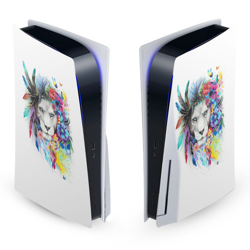 Pixie Cold Art Mix King Of The Lions Vinyl Sticker Skin Decal Cover for Sony PS5 Disc Edition Console