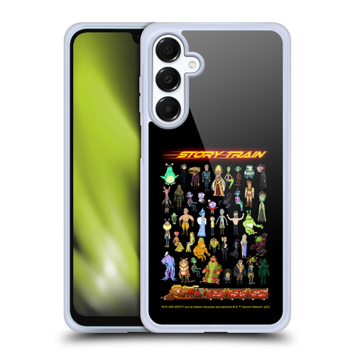 Rick And Morty Season 4 Graphics Story Train Soft Gel Case for Samsung Galaxy A16 5G & MagSafe