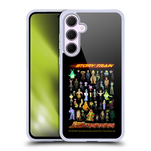 Rick And Morty Season 4 Graphics Story Train Soft Gel Case for Samsung Galaxy A35 5G