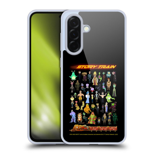 Rick And Morty Season 4 Graphics Story Train Soft Gel Case for Samsung Galaxy A36 5G