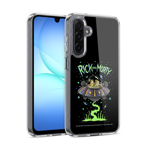Rick And Morty Season 1 & 2 Graphics The Space Cruiser Soft Gel Case for Samsung Galaxy A17 4G / 5G