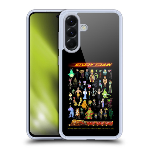 Rick And Morty Season 4 Graphics Story Train Soft Gel Case for Samsung Galaxy A56 5G