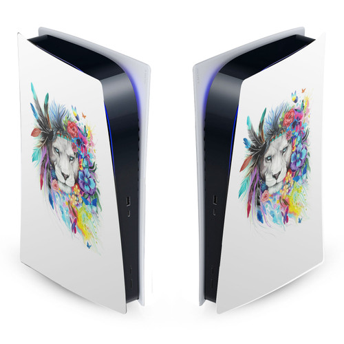 Pixie Cold Art Mix King Of The Lions Vinyl Sticker Skin Decal Cover for Sony PS5 Digital Edition Console