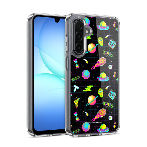 Rick And Morty Season 3 Graphics Neon Pattern Soft Gel Case for Samsung Galaxy A17 4G / 5G