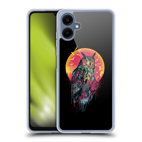 Riza Peker Animal Abstract Midnight Owl Soft Gel Case for Samsung Galaxy A06 4G / 5G