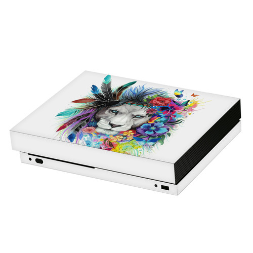 Pixie Cold Art Mix King Of The Lions Vinyl Sticker Skin Decal Cover for Microsoft Xbox One X Console