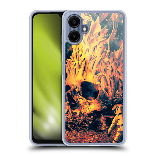 Riza Peker Skulls 9 Space Skull Soft Gel Case for Samsung Galaxy A06 4G / 5G