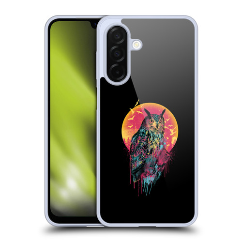 Riza Peker Animal Abstract Midnight Owl Soft Gel Case for Samsung Galaxy A26 5G