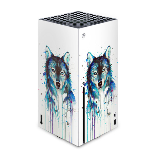 Pixie Cold Art Mix Ice Wolf Vinyl Sticker Skin Decal Cover for Microsoft Xbox Series X