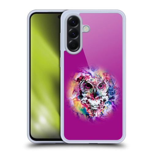 Riza Peker Animal Abstract Neon Owl Soft Gel Case for Samsung Galaxy A56 5G