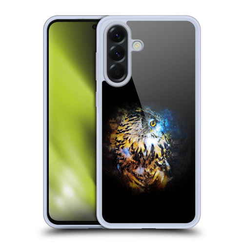 Riza Peker Animal Abstract Owl Splash Soft Gel Case for Samsung Galaxy A56 5G