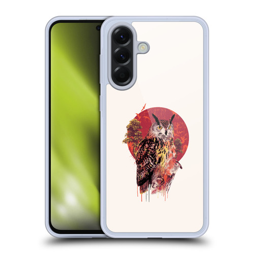 Riza Peker Animal Abstract Warm Owl Soft Gel Case for Samsung Galaxy A56 5G