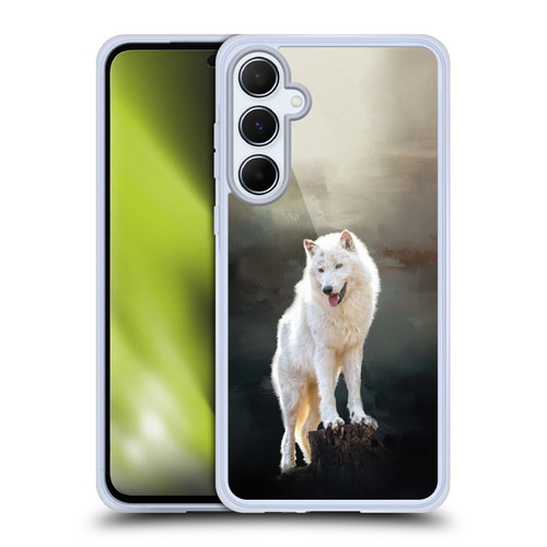 Simone Gatterwe Animals 2 Arctic Wolf Soft Gel Case for Samsung Galaxy A55 5G