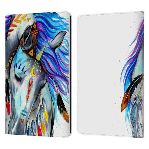 Pixie Cold Animals Spirit Leather Book Wallet Case Cover For Amazon Kindle Paperwhite 1 / 2 / 3