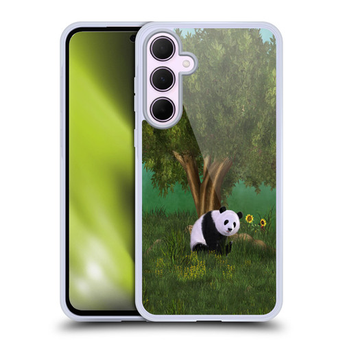 Simone Gatterwe Nature Portraits Cute Panda Soft Gel Case for Samsung Galaxy A35 5G