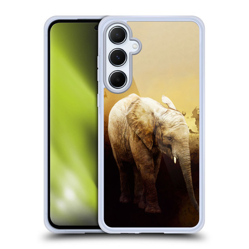 Simone Gatterwe Nature Portraits Elephant Calf Soft Gel Case for Samsung Galaxy A55 5G
