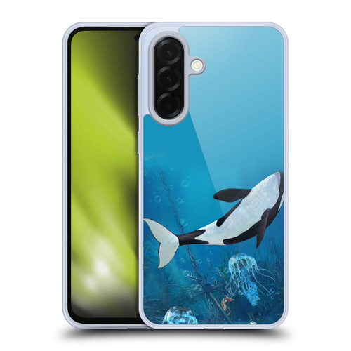 Simone Gatterwe Life In Sea Jellyfish And Orca Soft Gel Case for Samsung Galaxy A36 5G