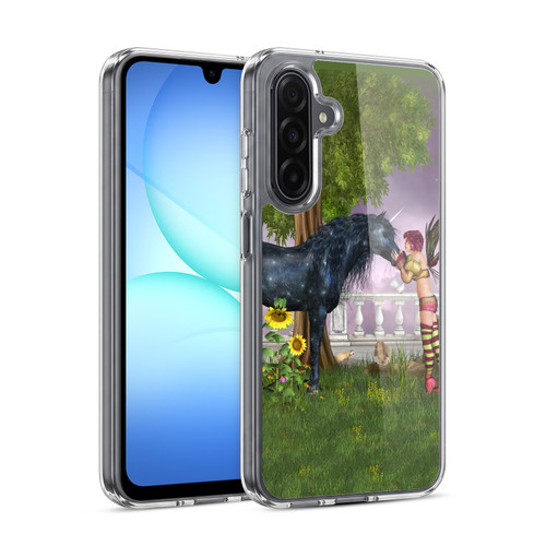 Simone Gatterwe Pegasus And Unicorns Last Black Unicorn Soft Gel Case for Samsung Galaxy A17 4G / 5G