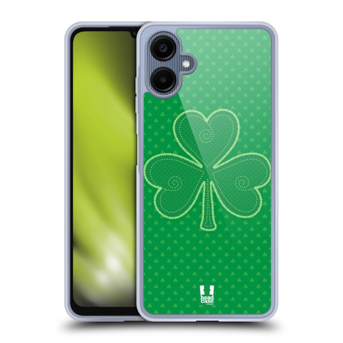 Head Case Designs Shamrock Patterns Applique Soft Gel Case for Samsung Galaxy A06 4G / 5G
