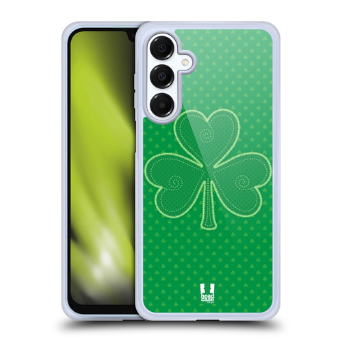 Head Case Designs Shamrock Patterns Applique Soft Gel Case for Samsung Galaxy A16 5G & MagSafe