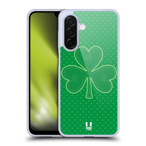 Head Case Designs Shamrock Patterns Applique Soft Gel Case for Samsung Galaxy A26 5G