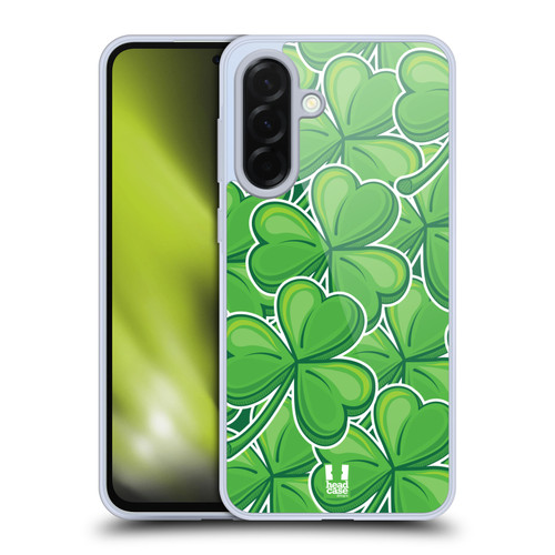 Head Case Designs Shamrock Patterns Stickers Soft Gel Case for Samsung Galaxy A36 5G