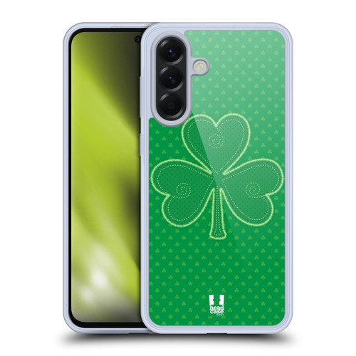 Head Case Designs Shamrock Patterns Applique Soft Gel Case for Samsung Galaxy A56 5G