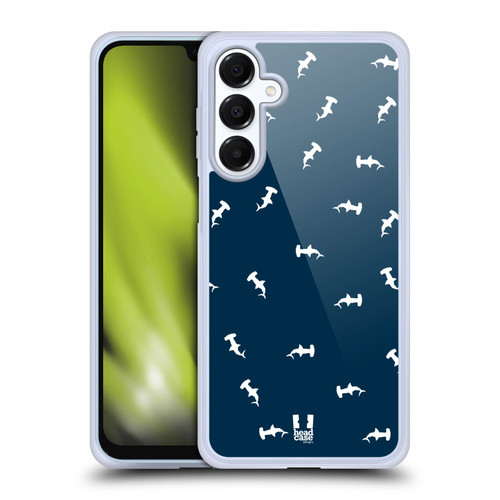 Head Case Designs Shark Prints Seamless Soft Gel Case for Samsung Galaxy A16 5G & MagSafe