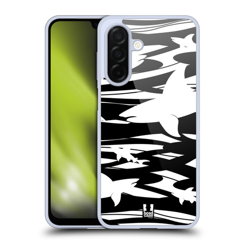 Head Case Designs Shark Prints Negative Space Soft Gel Case for Samsung Galaxy A26 5G