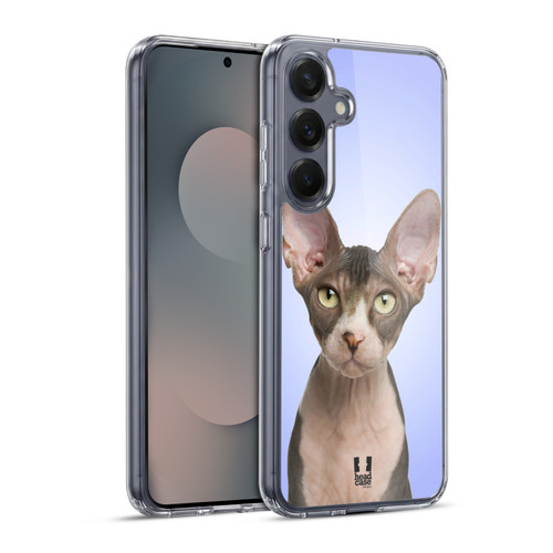 Head Case Designs Popular Cat Breeds Portrait Of Sphynx Kitten Soft Gel Case for Samsung Galaxy S25+ & MagSafe