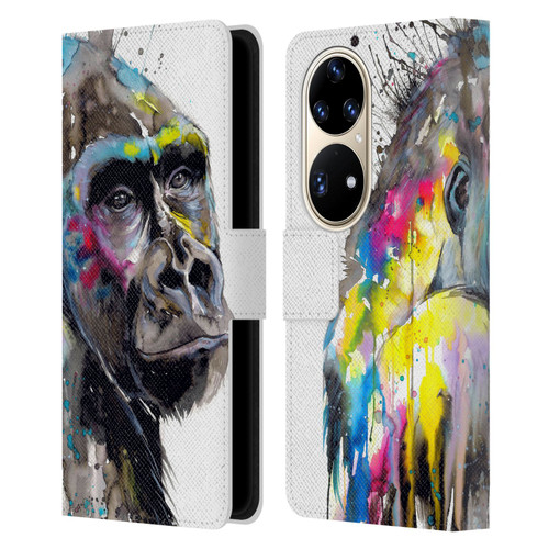 Pixie Cold Animals I See The Future Leather Book Wallet Case Cover For Huawei P50 Pro