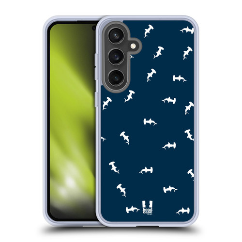 Head Case Designs Shark Prints Seamless Soft Gel Case for Samsung Galaxy S24 FE & MagSafe