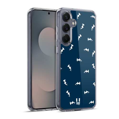 Head Case Designs Shark Prints Seamless Soft Gel Case for Samsung Galaxy S25+ & MagSafe